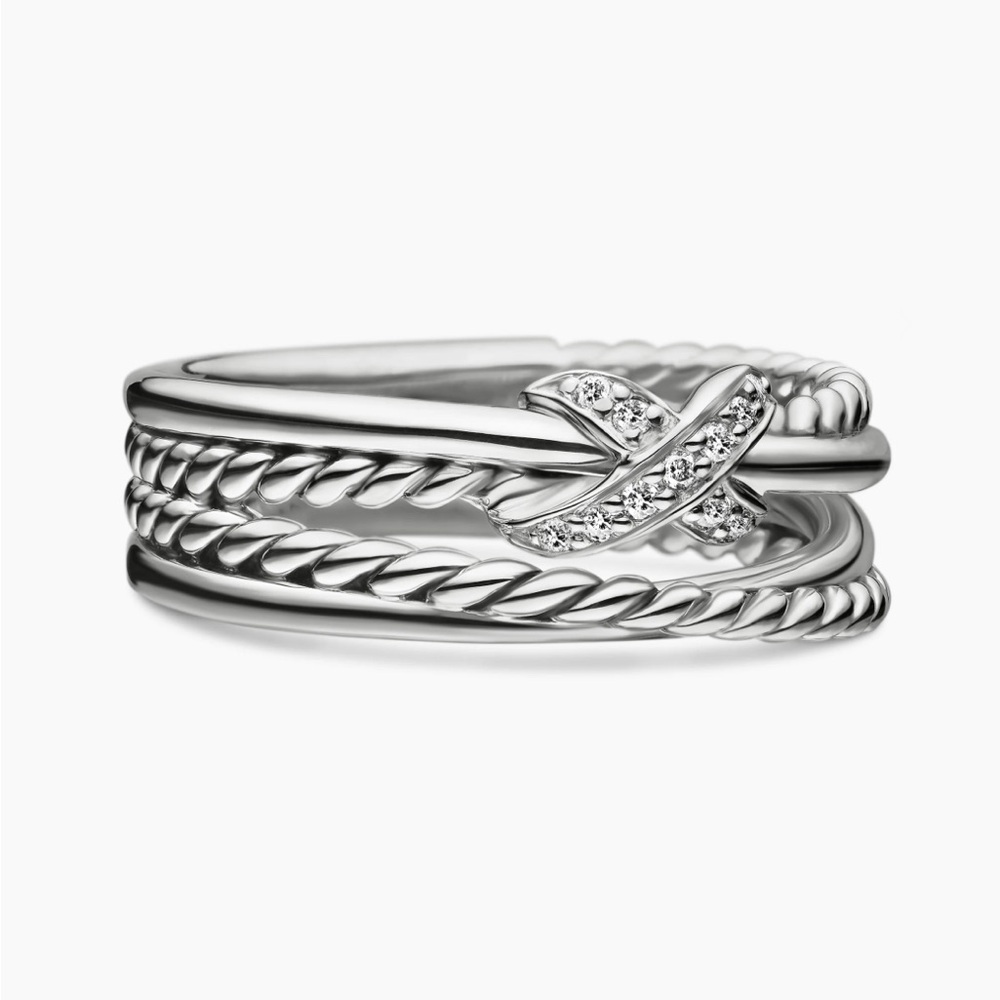 X CROSSOVER BAND RING